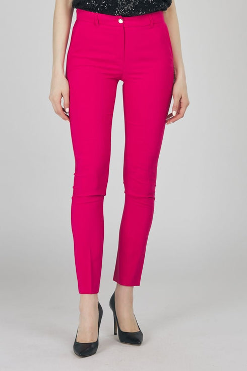 Pantalone Donna dal taglio elegante Fuxia KOCCA- Francavilla Moda